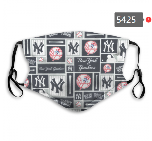2020 MLB New York Yankees #7 Dust mask with filter->mlb dust mask->Sports Accessory